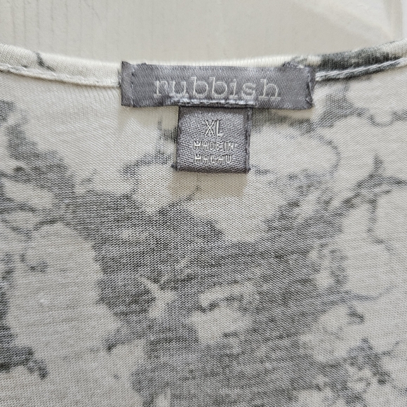 Rubbish Gray Camo Summer Workout Yoga Tank Top Sz XL - Picture 5 of 6